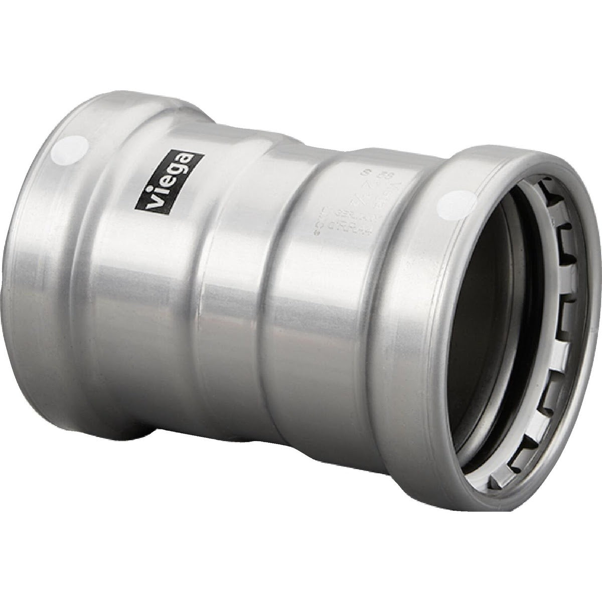 Viega 26680 (4815XL) MegaPress FKM 4 in Press Coupling with Stop for Sch 5 to Sch 40 Carbon Steel Pipe (1 Each)