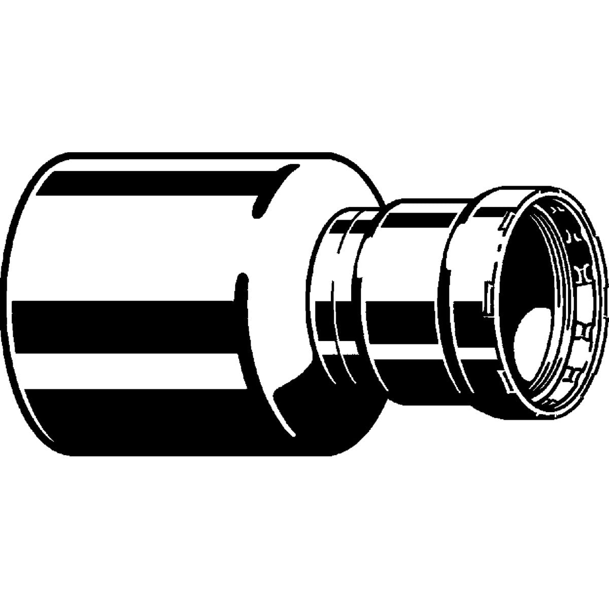 Viega 28800 (6615.1XL) MegaPressG Reducer 2-1/2 in x 1 in Street Press Carbon Steel - 2