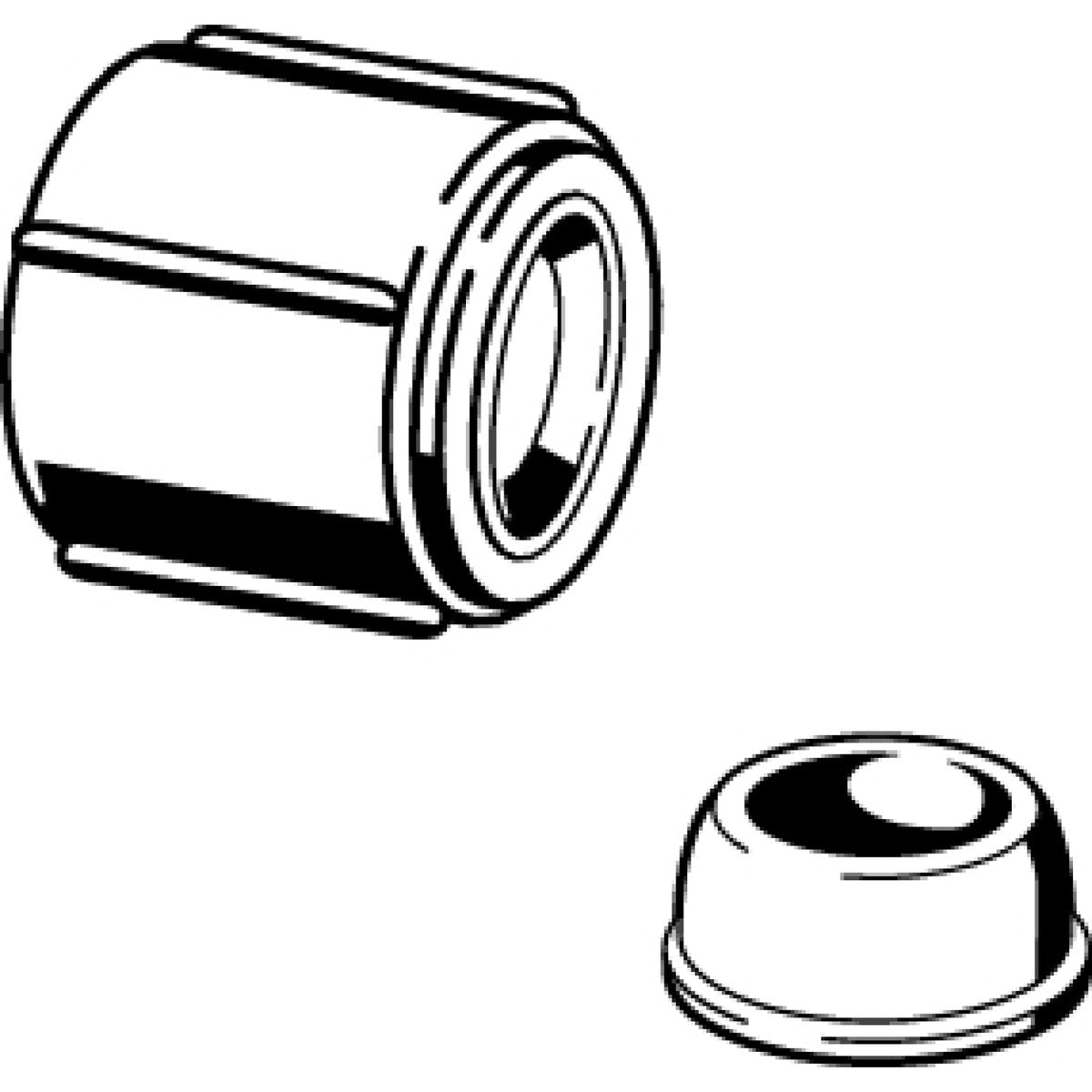 Viega 36204 (V5087) PureFlow 3/8 in. Plastic Port Cap for ManaBloc and MiniBloc (1 Each) - 2