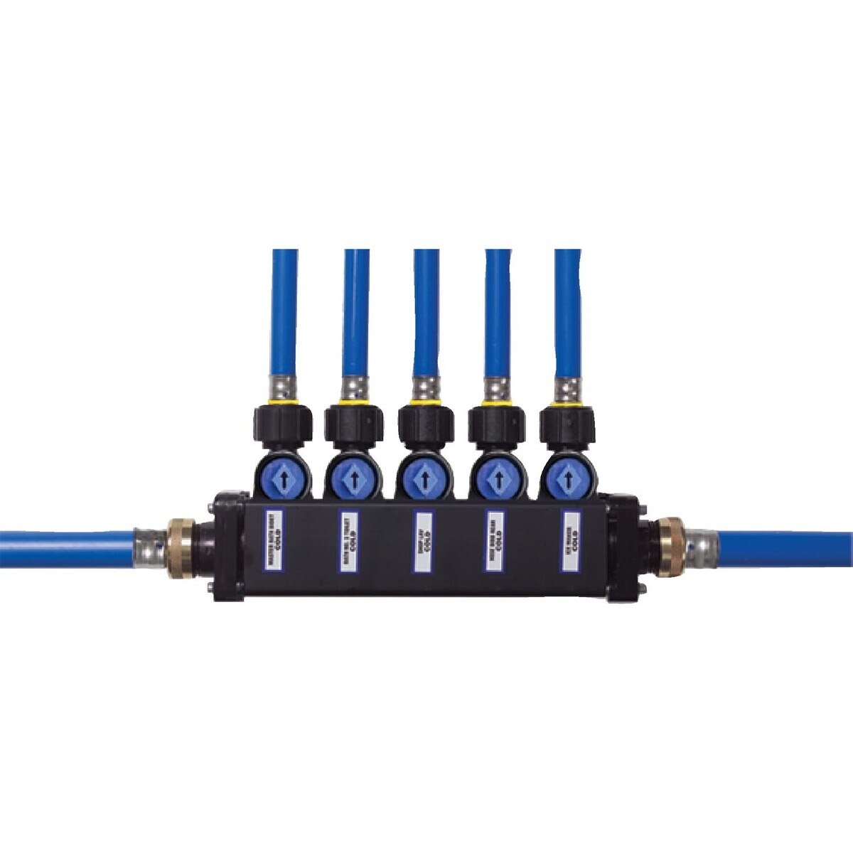Viega 49043 (V5650) PureFlow MiniBloc 4-Port 1/2 in. Press Zoning Manifold (1 Each)