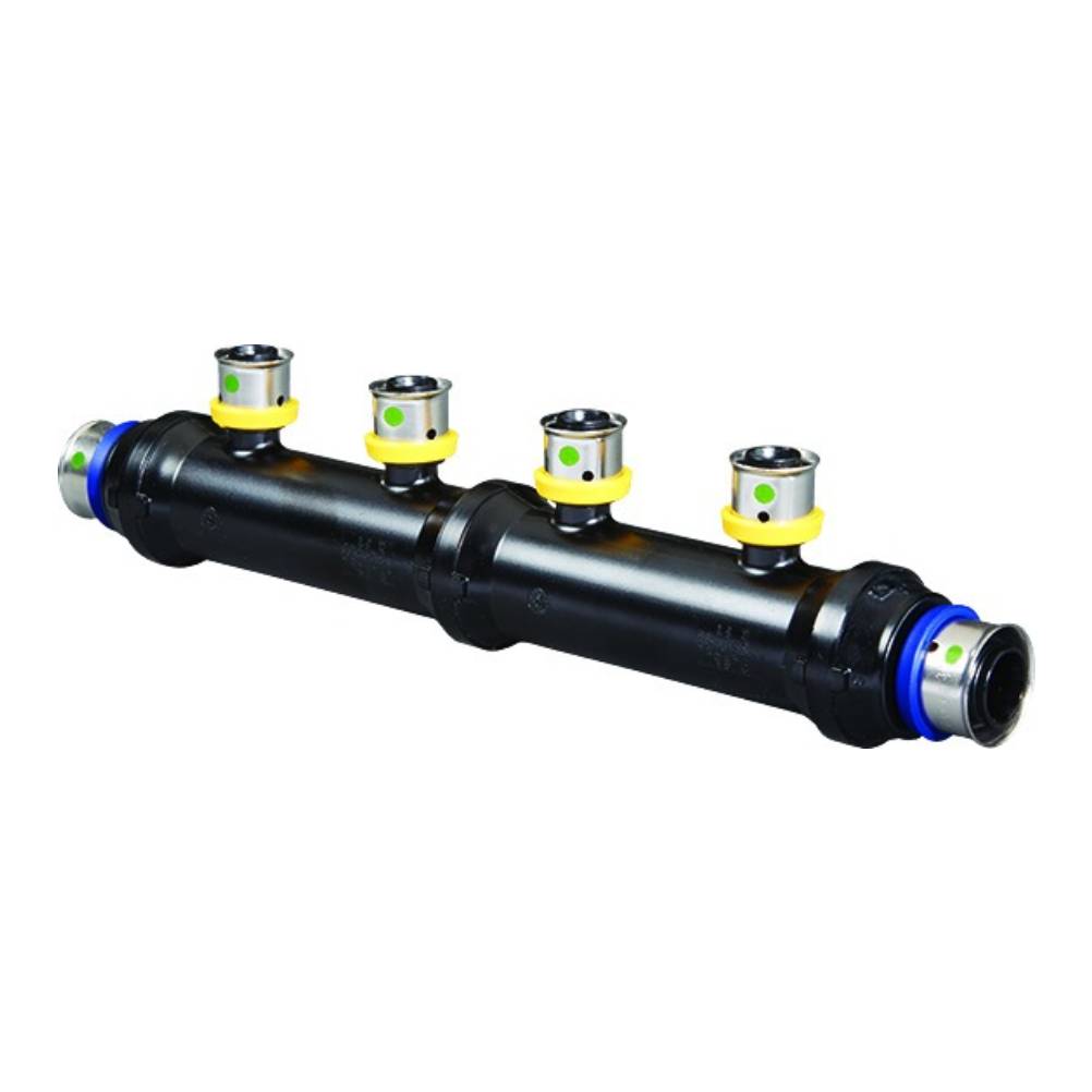 Viega 49153 (V5636) PureFlow Press Zero Lead Polymer Manifold 3 Outlet 3/4 in x 3/4 in x 1/2 in