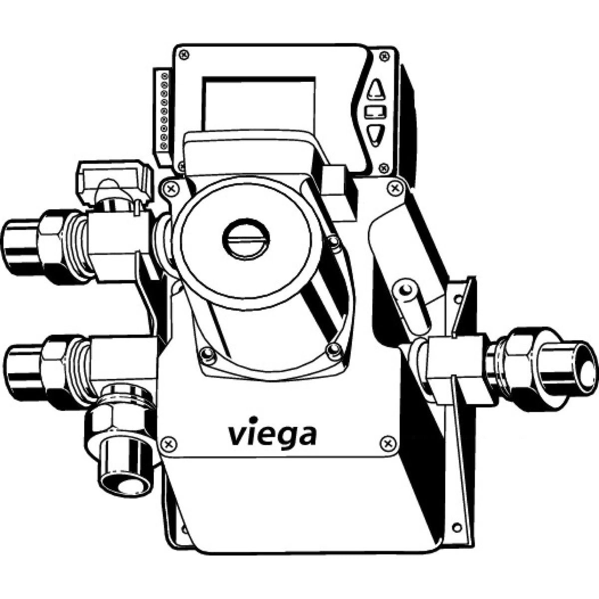 Viega 56160 (2887.3) Hydronic Mixing Block with Circulator and Control 10.04 x 6.61 x 5.60 in (1 Pc) - 3