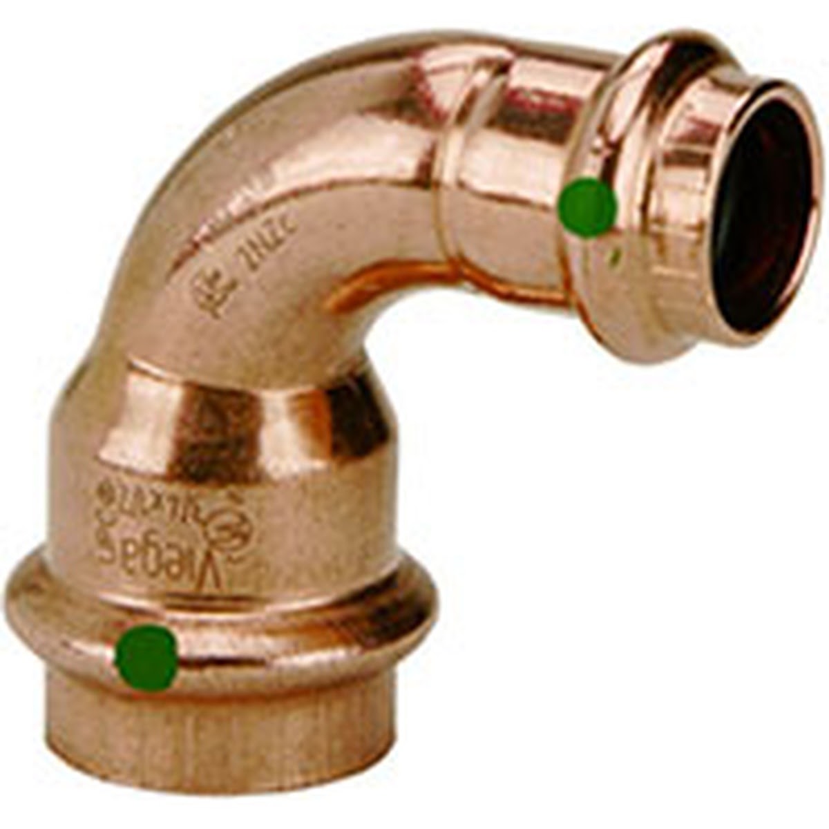 Viega 77325 (2916.3) ProPress 90 Degree Reducing Elbow Copper Press x Press 3/4 in x 1/2 in
