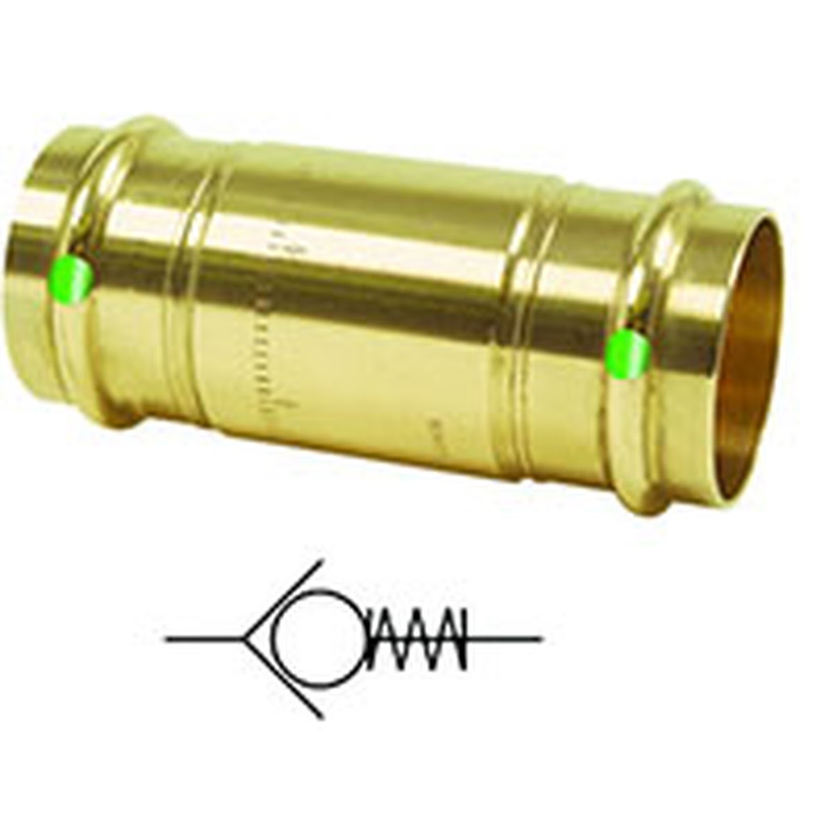 Viega 79055 (2974ZL) ProPress Zero Lead Bronze Check Valve 1 1/2 in. Press x Press (1 Each)