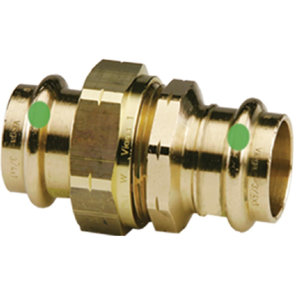 Viega 79140 (2960ZL) 1-1/4 in. x 1-1/4 in. ProPress Bronze Press Union (1 Each)