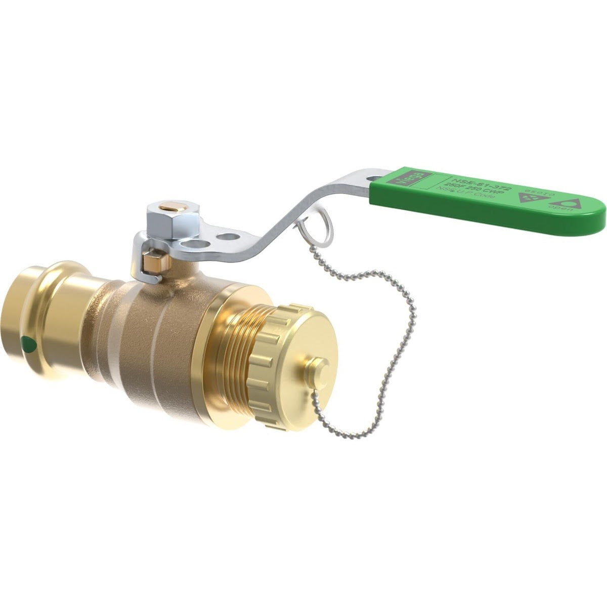 Viega 79876 (2971.6ZL) ProPress 3/4 in Press x 3/4 in Hose Full Port Bronze Ball Valve (1 Each)