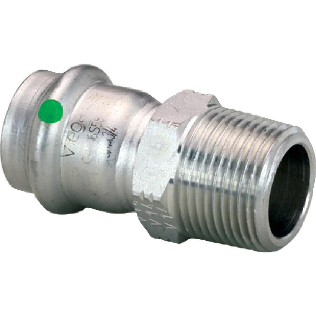 Viega 80045 (4011) ProPress 316 1-1/4 in. Press x Male Pipe Thread Adapter, 316 Stainless Steel