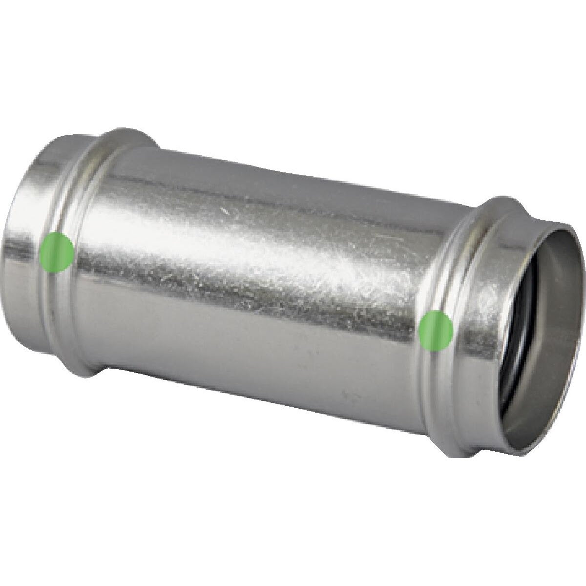 Viega 80285 (4015) ProPress 316 1-1/2 in x 1-1/2 in Stainless Steel Press Coupling with Stop (1 Each)