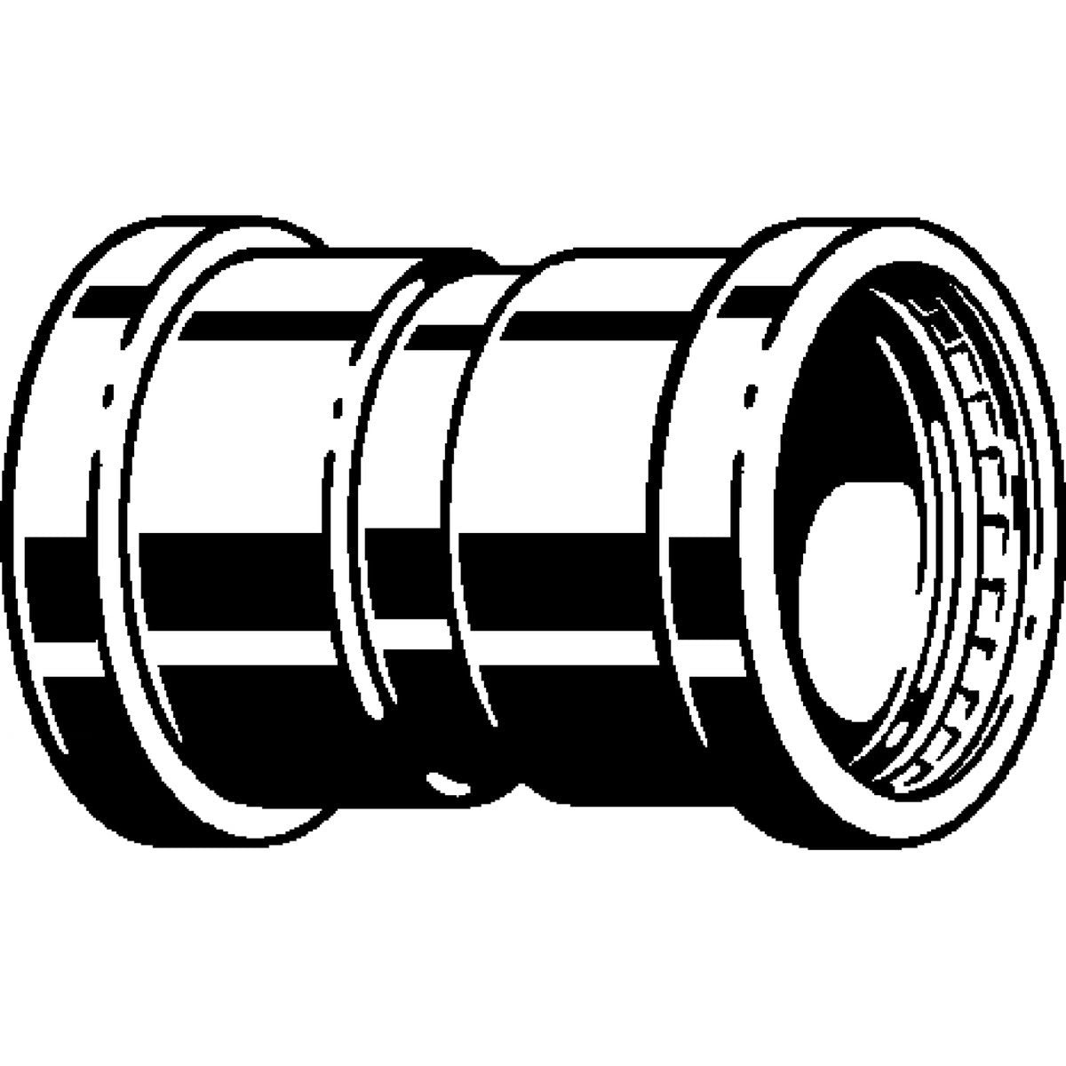 Viega 80305 (4015XL) ProPress 316 Stainless Steel Press Coupling with Stop (1 Each) - 2