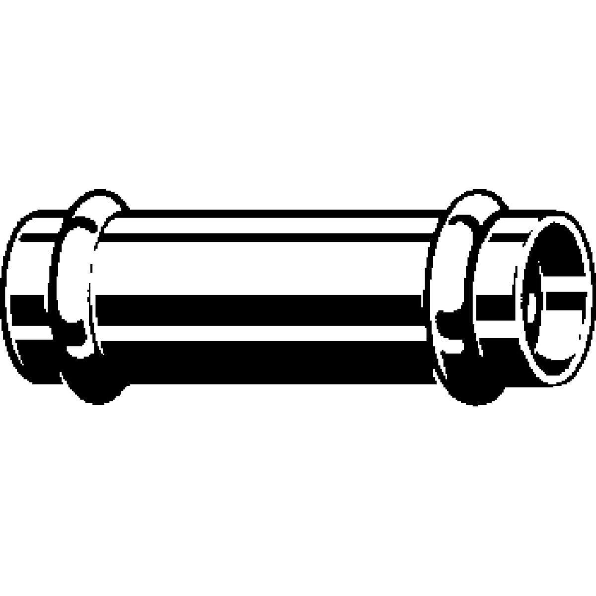 Viega 80315 (4015.5) 3/4 in. x 3/4 in. 316 Stainless Steel Press Coupling No Stop (1 Each) - 2