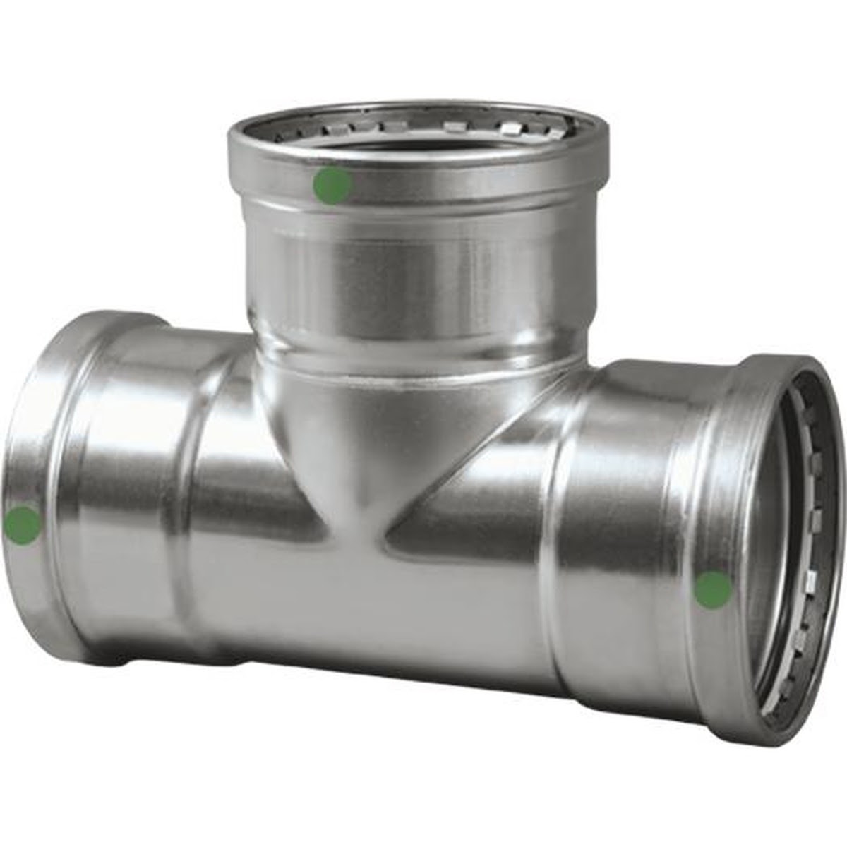 Viega 80770 (4018XL) ProPress 316 Stainless Steel Press Tee 3 in x 3 in x 2 in (1 Each)