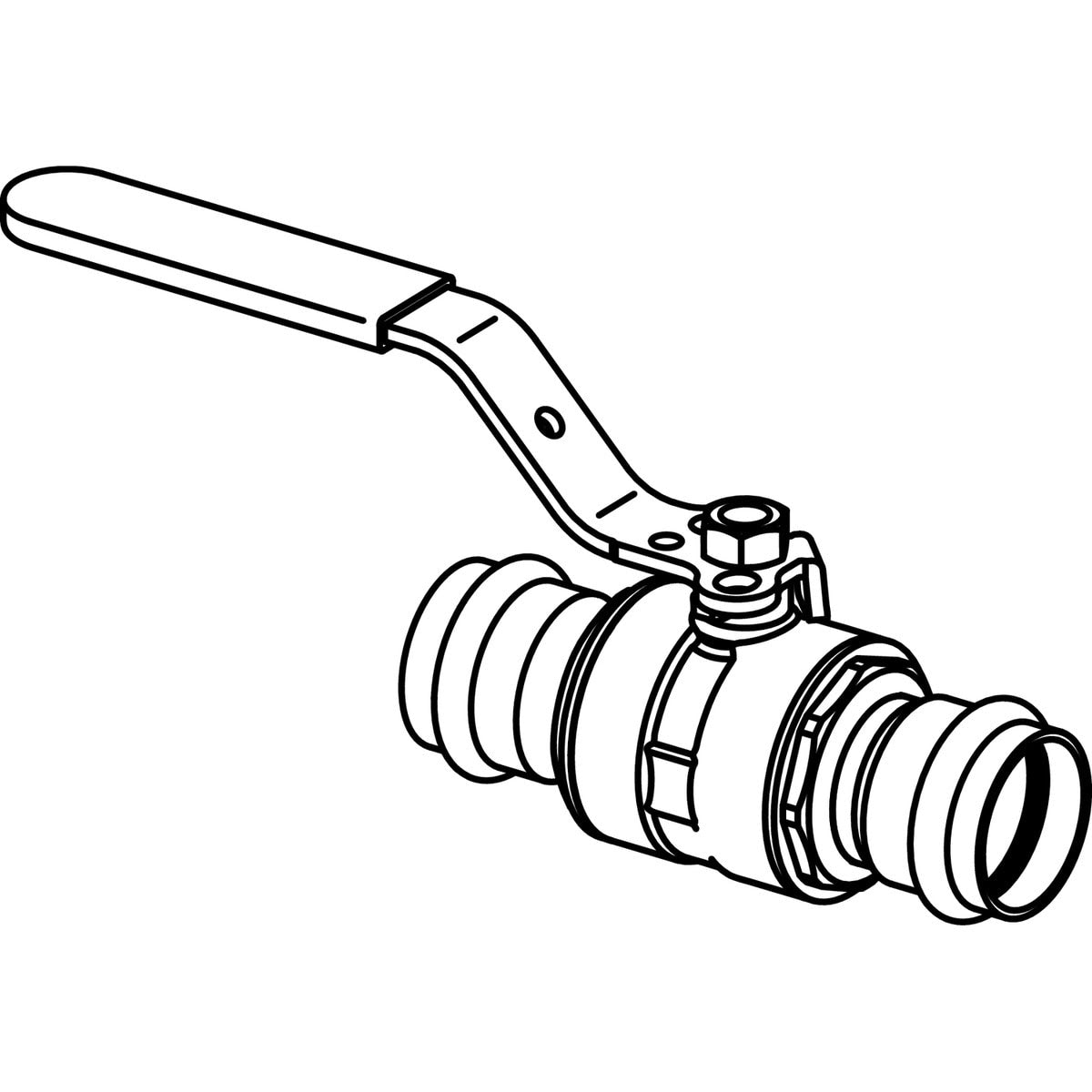 Viega 81081 (4075) ProPress 316 1/2 in x 1/2 in Stainless Steel Press Ball Valve (1 Each) - 2
