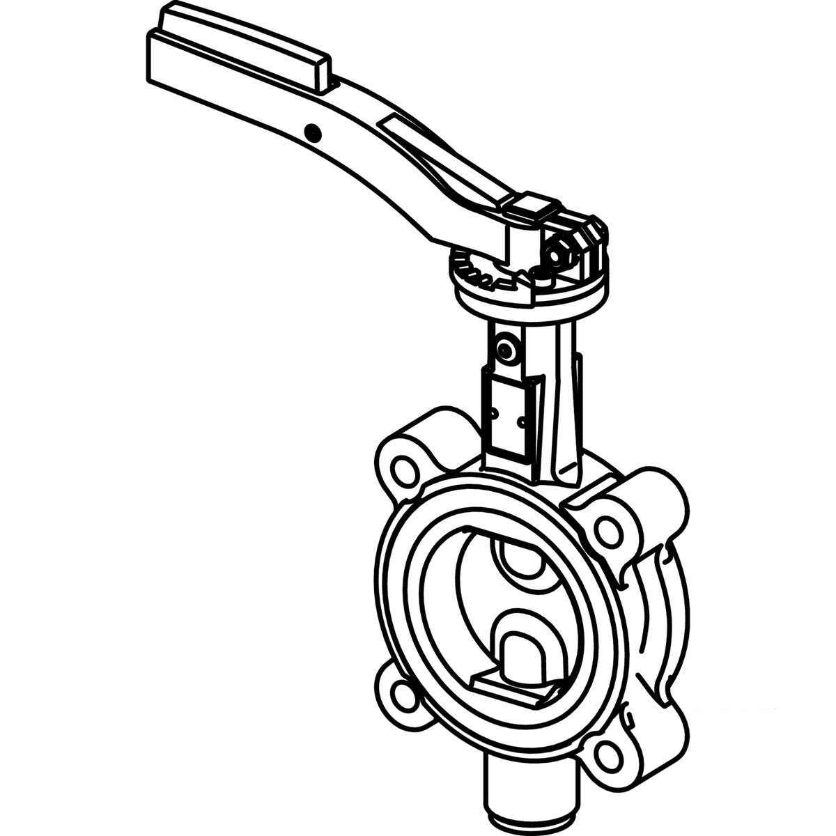 Viega 87675 (5179.8) MegaPress 316 2.5 in LUG Type Butterfly Valve Stainless Steel 316 (1 Each) - 2
