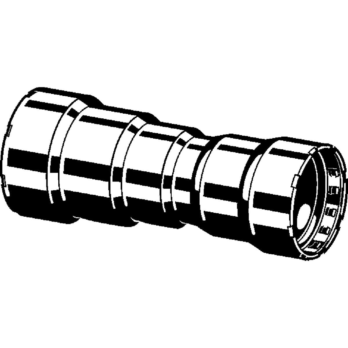 Viega 90345 (5115.2) MegaPress 316 1 1/2 in x 1 in Stainless Steel Press Reducer (1 Each) - 2