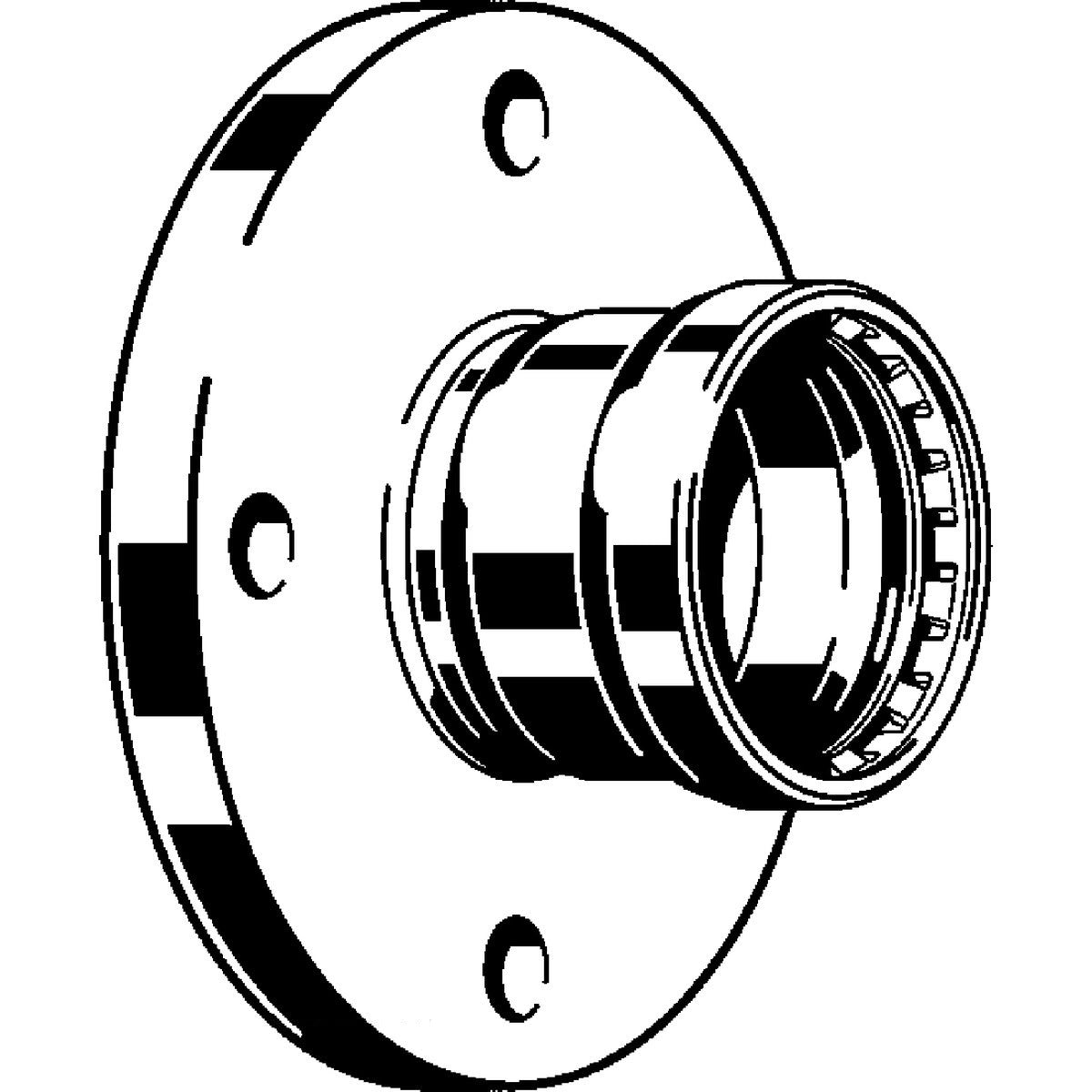 Viega 90725 (5159XL) MegaPress 316 Class 150 Raised Face Press Connection Flange (1 Each) - 3