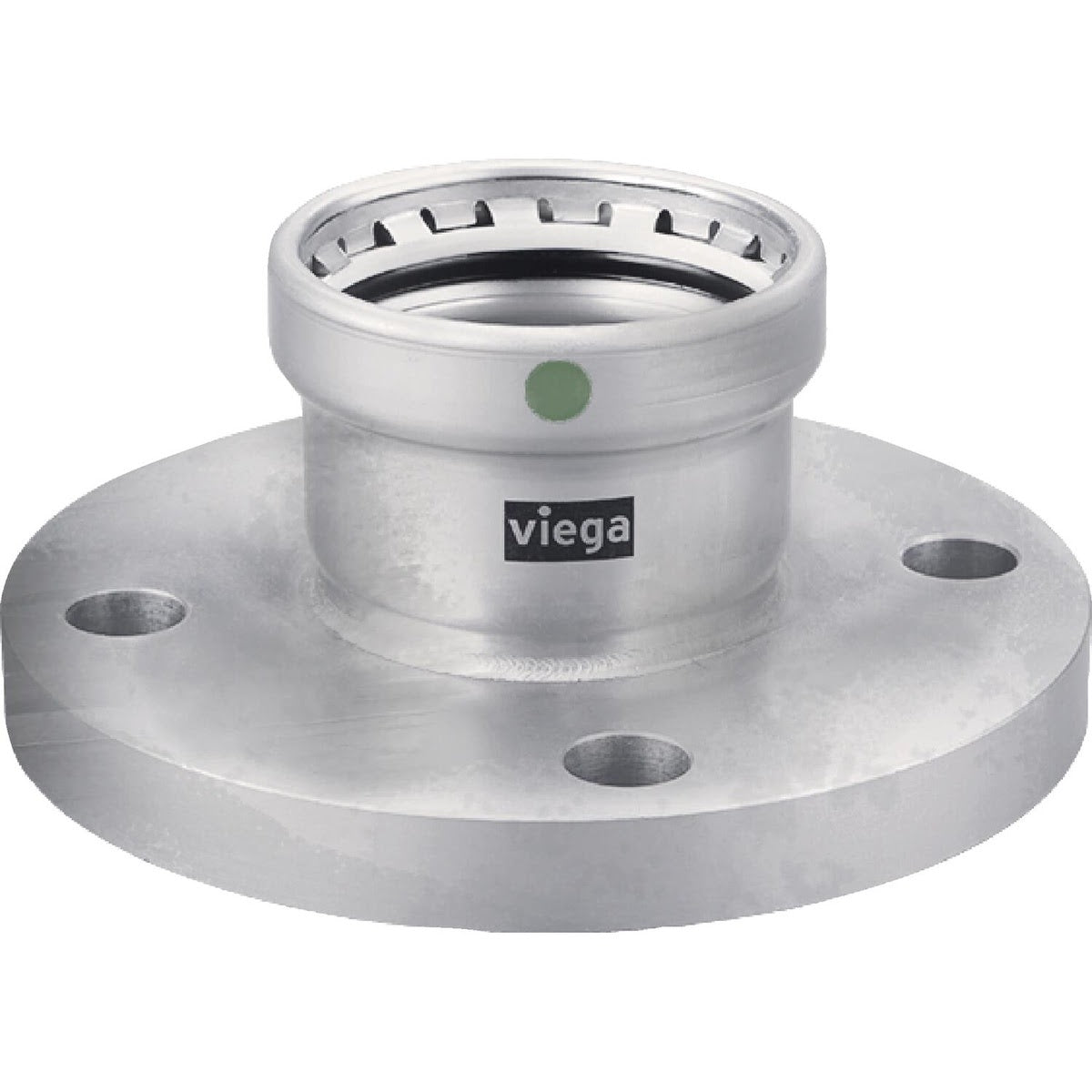 Viega 90730 (5159XL) MegaPress 316 4 in Stainless Steel Press Flange Class 150 Raised Face (1 Each)