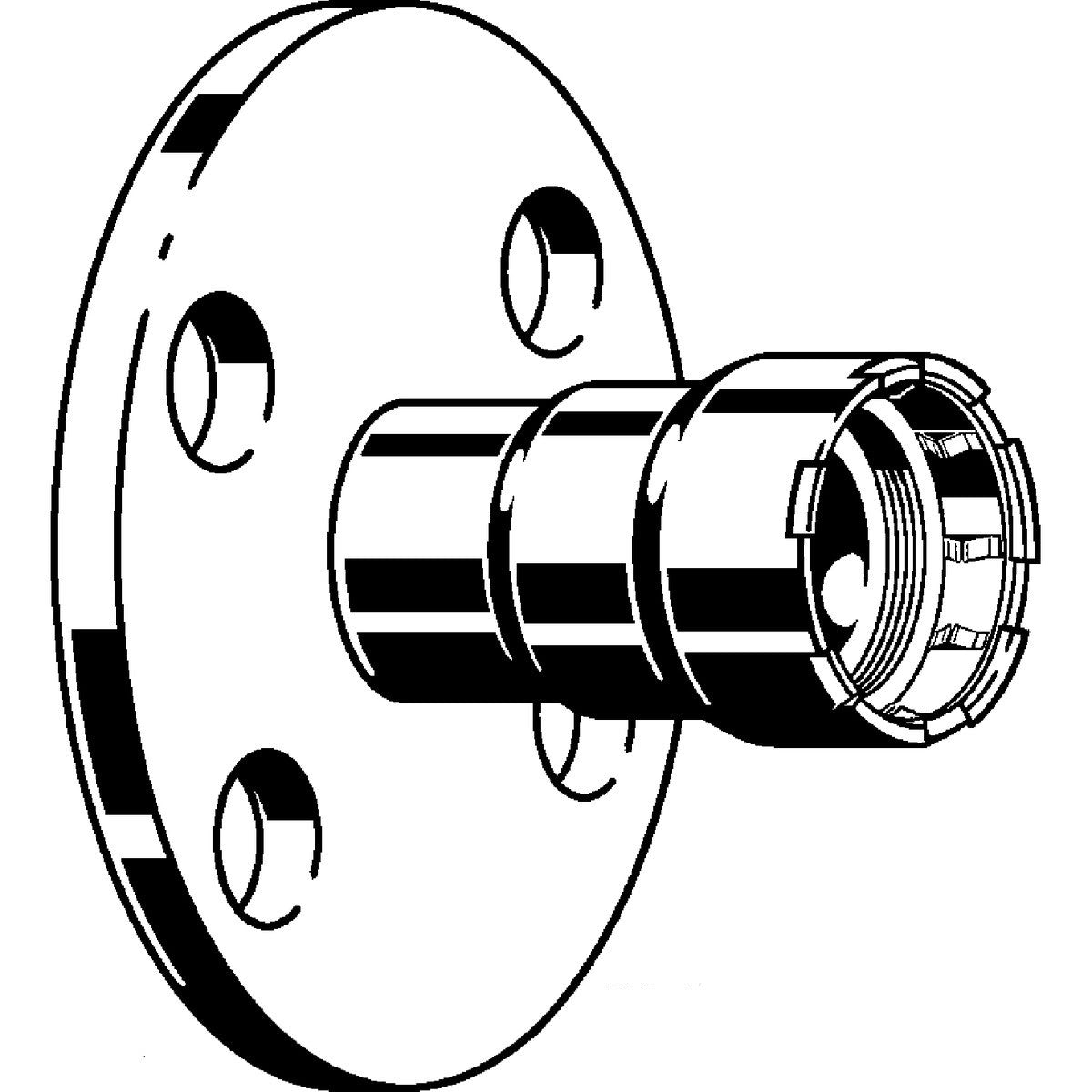 Viega 91175 (6859) MegaPress 316 Stainless Press Flange Class 150 Raised Face (1 Each) - 3