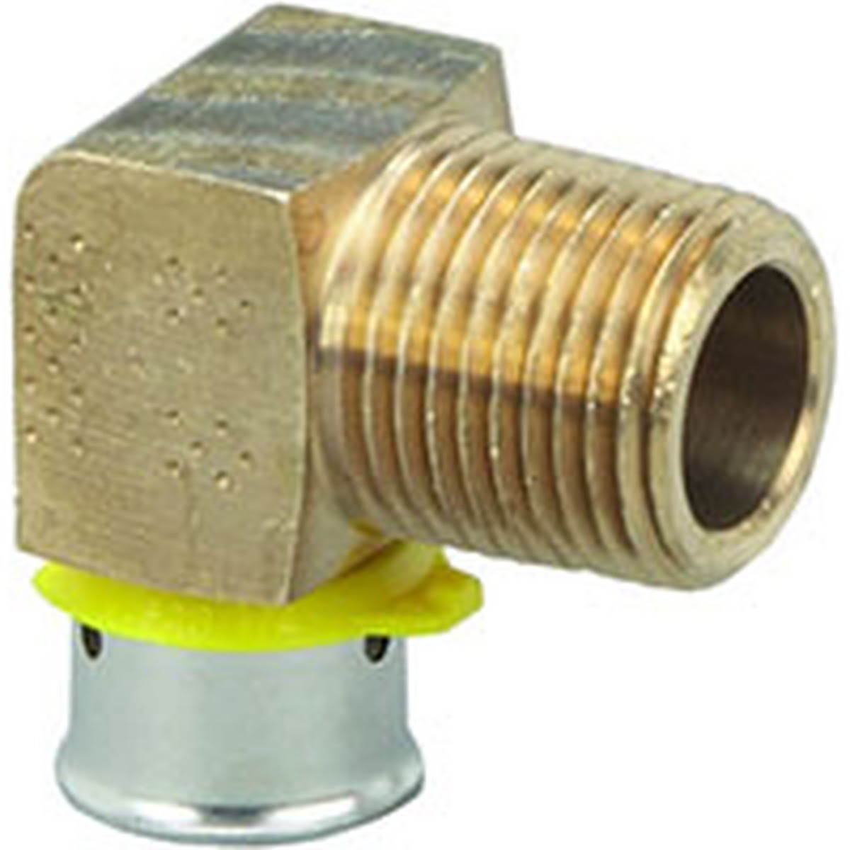 Viega 92757 (2814ZL) PureFlow Press 90 Degree Elbow Zero Lead Bronze 1 1/4 in. Press x MPT (2 Pack)