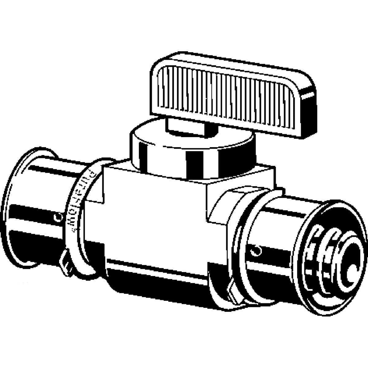 Viega 94521 (2842.2ZL) 1/2 in. PureFlow Press Zero Lead Brass Ball Valve (10 Pack) - 2
