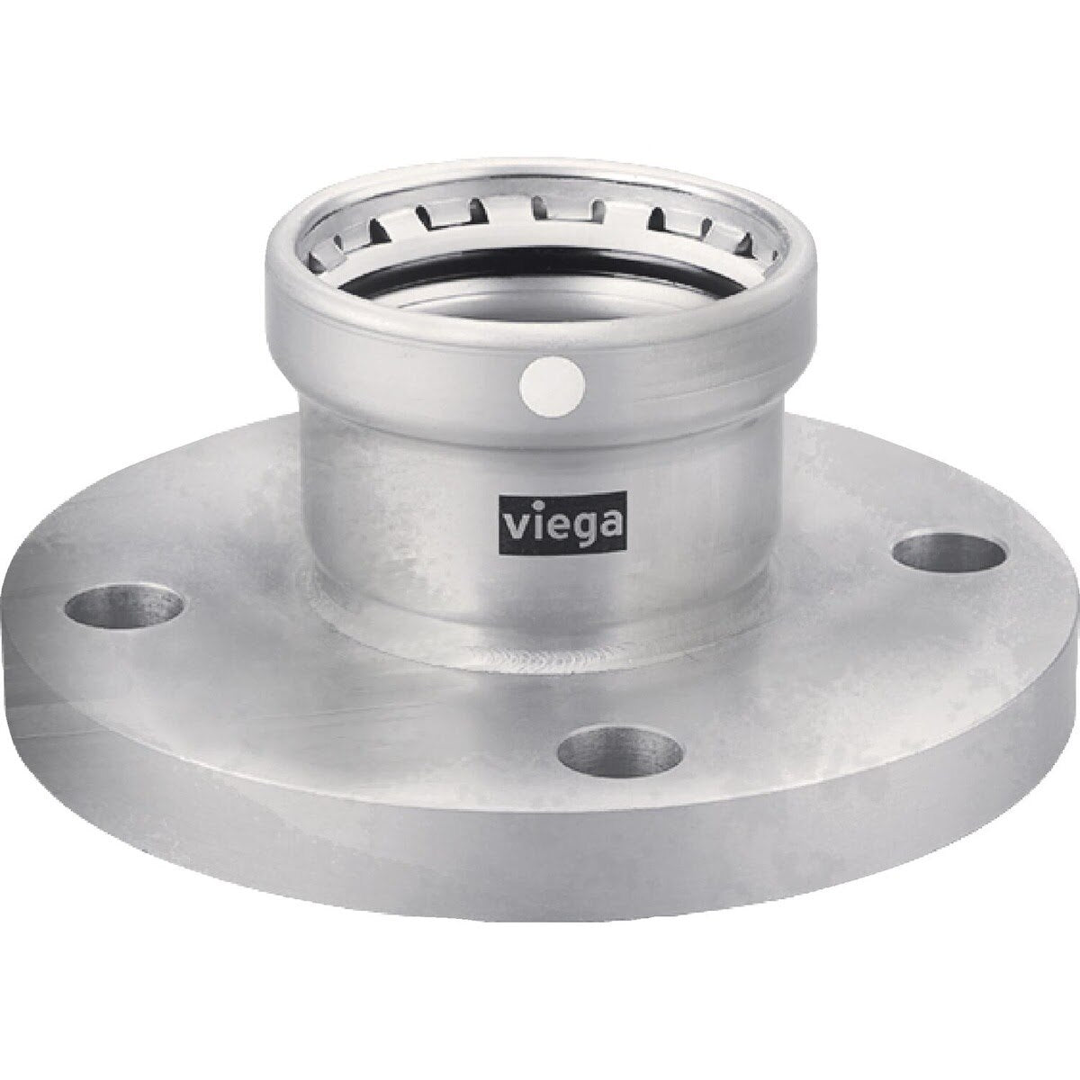 Viega 95725 (4159XL) MegaPress 304 FKM 304 Stainless Steel Press Connection Class 150 Flat Face Flange (1 Each)