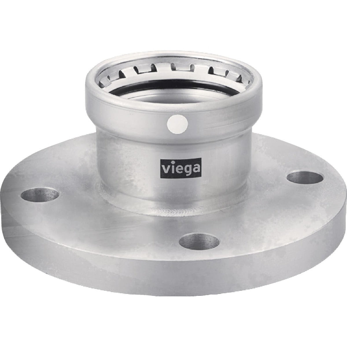 Viega 95730 (4159XL) 4 in MegaPress 304 Stainless Steel Class 150 Flat Face Press Flange (1 Each)
