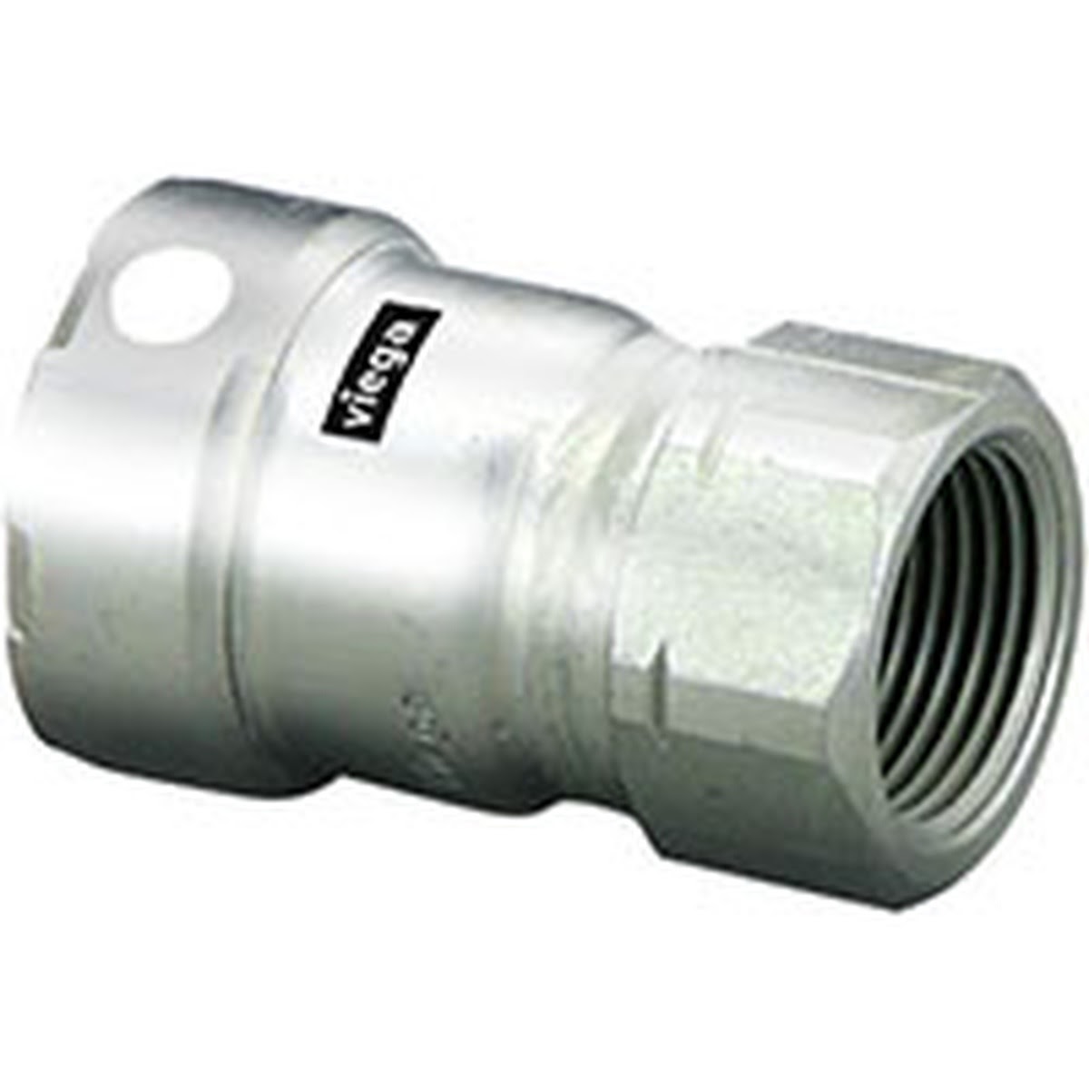 Viega 95835 (4112) MegaPress 304 1-1/4 in Press x FPT Stainless Steel Adapter (1 Pack)