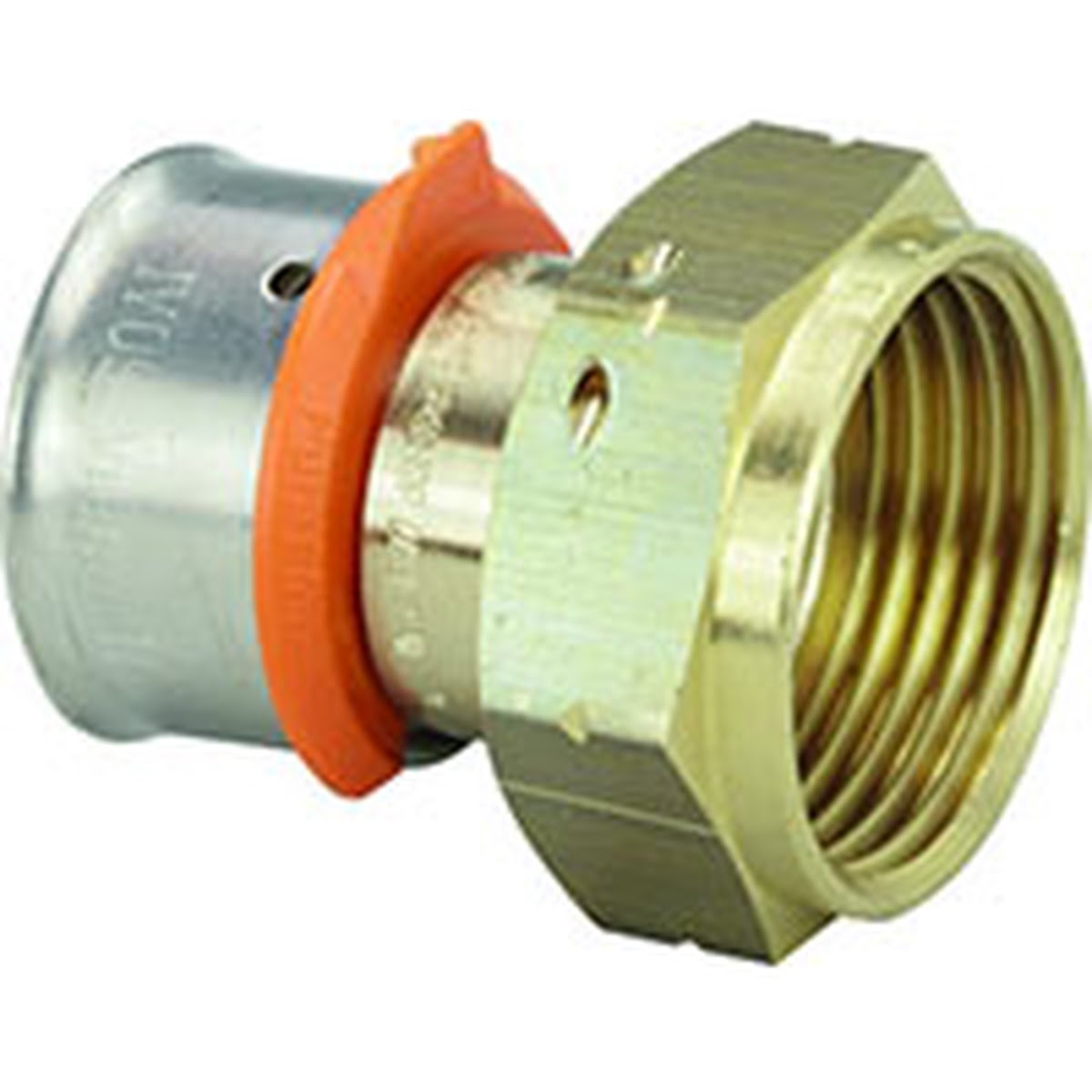 Viega 96160 (2893ZL) PureFlow Press Zero Lead Bronze Press Tailpiece Adapter P x F BSP (10 Pack)