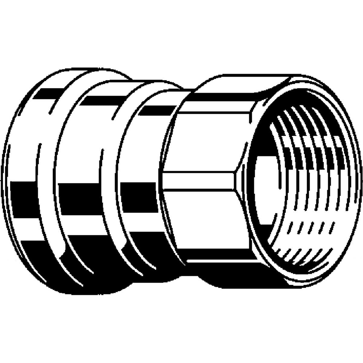 Viega 98315 (6812XL) 2-1/2 in Press x 2-1/2 in FPT 316 Stainless Steel MegaPress Adapter (1 Pack) - 2