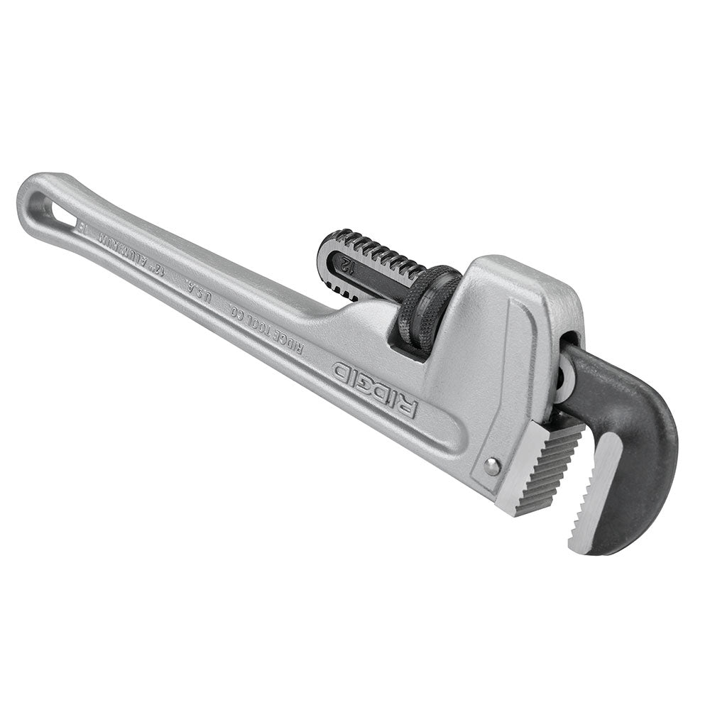 RIDGID 47057 12" Aluminum Straight Pipe Wrench - Model 812