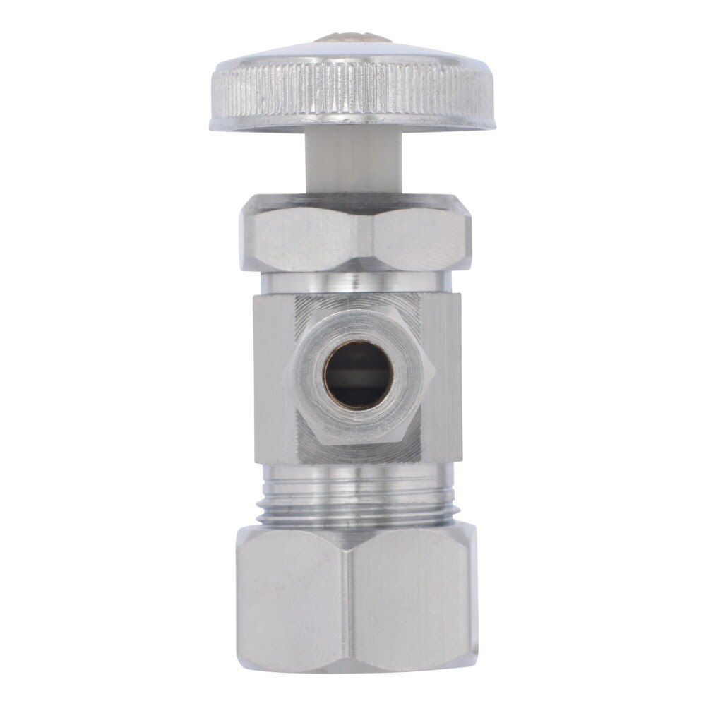 Eastman 04344LF 1/4 in. OD x 5/8 in. OD Compression Multi-Turn Angle Stop Valve - 3