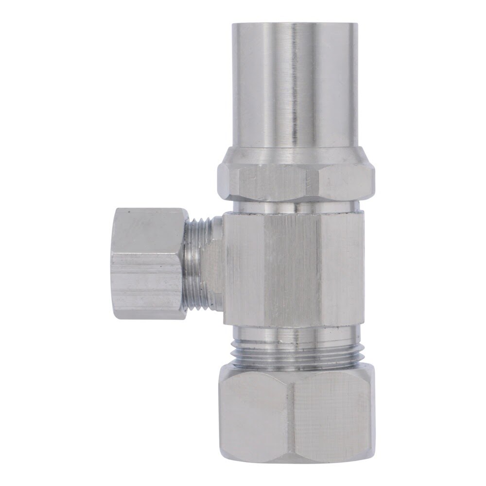 Eastman 04456LF 3/8 in. OD x 5/8 in. OD Compression Multi-Turn Angle Stop Valve Loose Key - 3