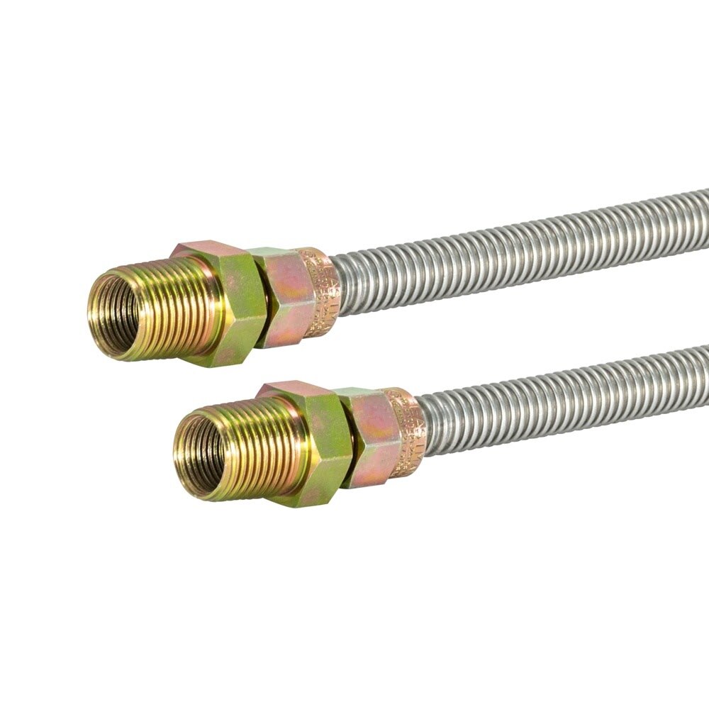 Eastman 10SS505018 3/8 in OD 18 in Flexible Stainless Steel Gas Connector 1/2 in MIP x 1/2 in MIP - 2