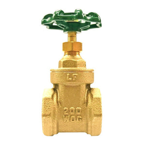 Eastman 20016LF 2 in. Brass Threaded Gate Valve with FIP Connections Lead Free