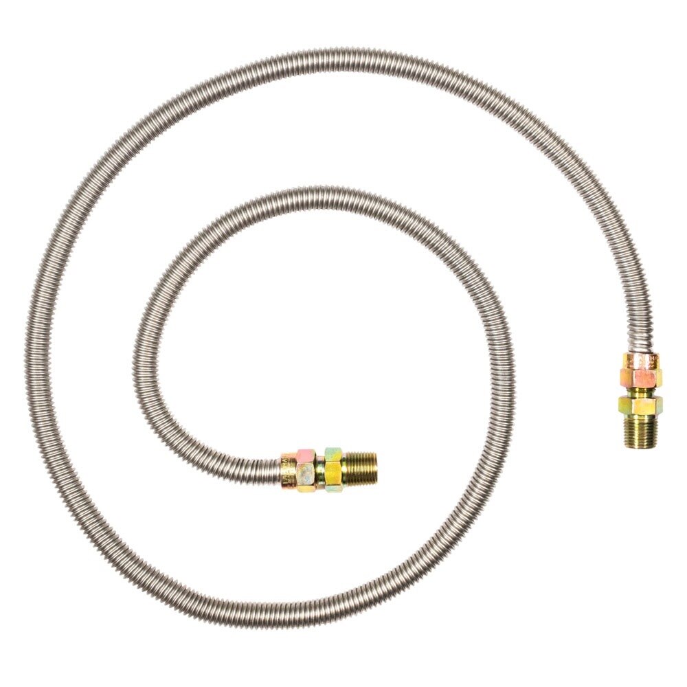 Eastman 20SS505060 1/2 in OD x 60 in Stainless Steel Gas Connector MIP x MIP