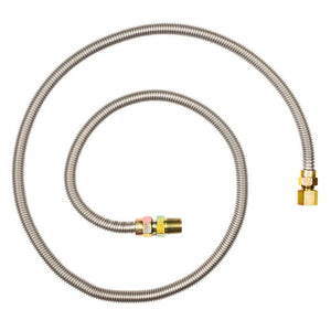 Eastman 20SS515072 1/2 in OD x 72 in Stainless Steel Gas Connector FIP x MIP