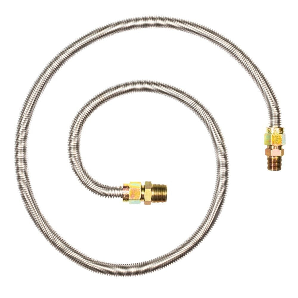 Eastman 30SS515060 5/8 in. OD x 60 in. Stainless Steel Gas Connector with 1/2 in. FIP x 1/2 in. MIP