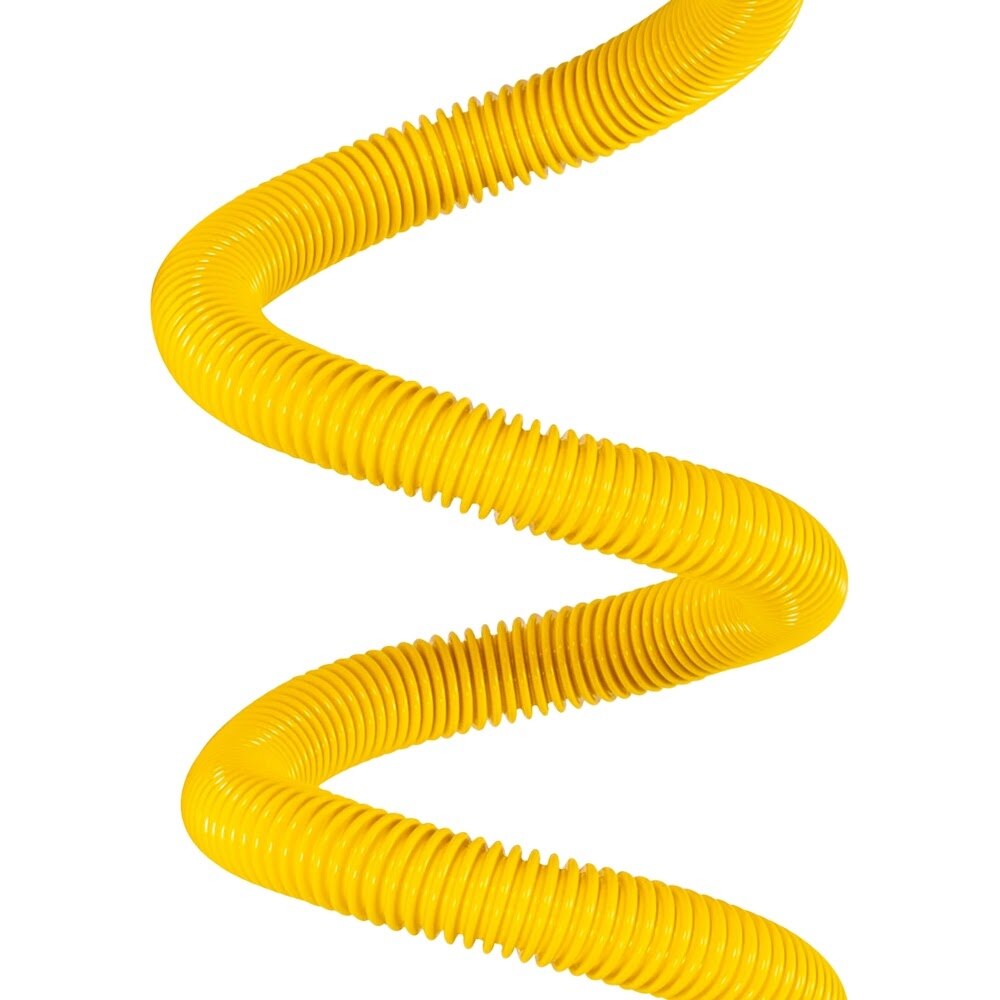 Eastman 40YE555524 1 in. OD x 24 in. Yellow Stainless Steel Gas Connector with 3/4 in. FIP x 3/4 in. FIP - 2