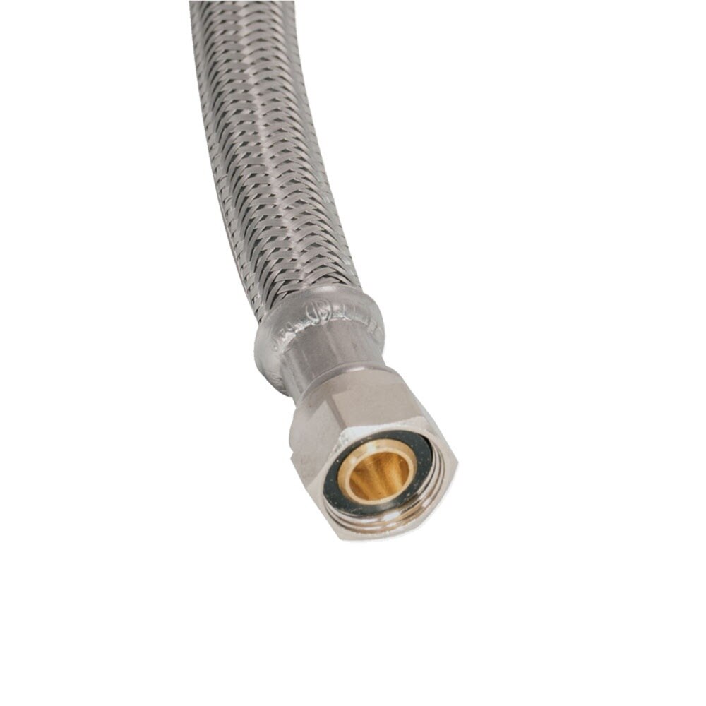 Eastman 41130 5 ft. Braided Dishwasher Supply Line with Adapters 3/8 in. MIP x 3/4 in. - 3