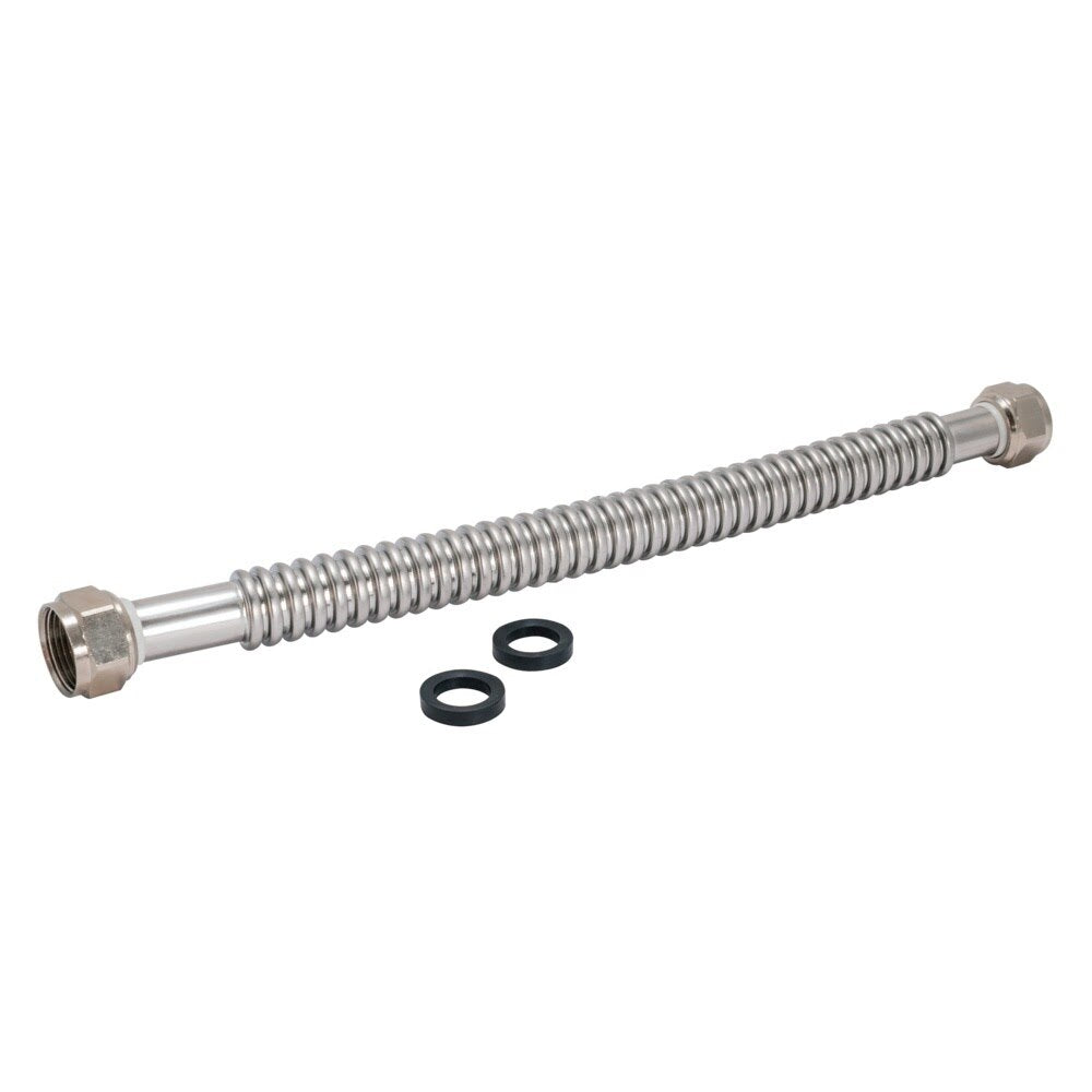 Eastman 437024 24 in. Corrugated Stainless Steel Water Heater Connector 3/4 in. FIP x 3/4 in. FIP