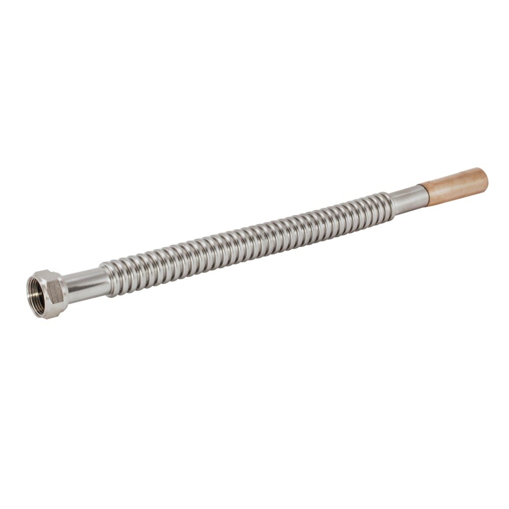 Eastman 437418 18 in. Corrugated Stainless Steel Water Heater Connector 3/4 in. FIP x 3/4 in. Female Sweat - 3
