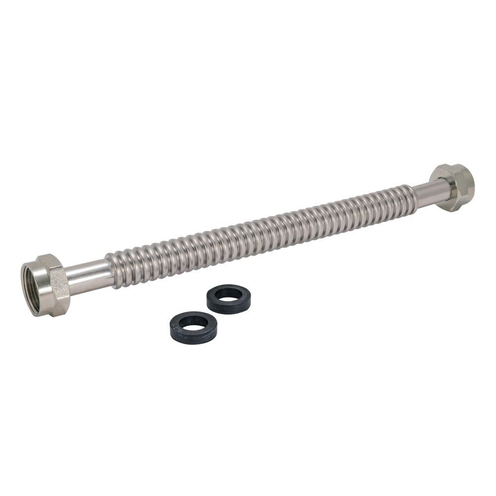 Eastman 447512 12 in Corrugated Stainless Steel Water Heater Connector 1 in FIP x 1 in FIP - 3