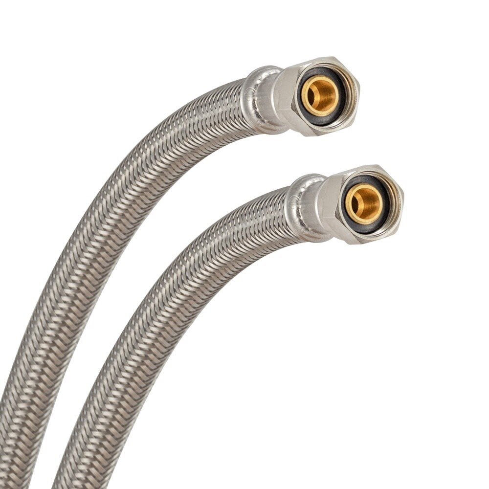 Eastman 48033 3/8 in Comp x 3/8 in Comp x 48 in Braided Stainless Steel Faucet Supply Line - 3