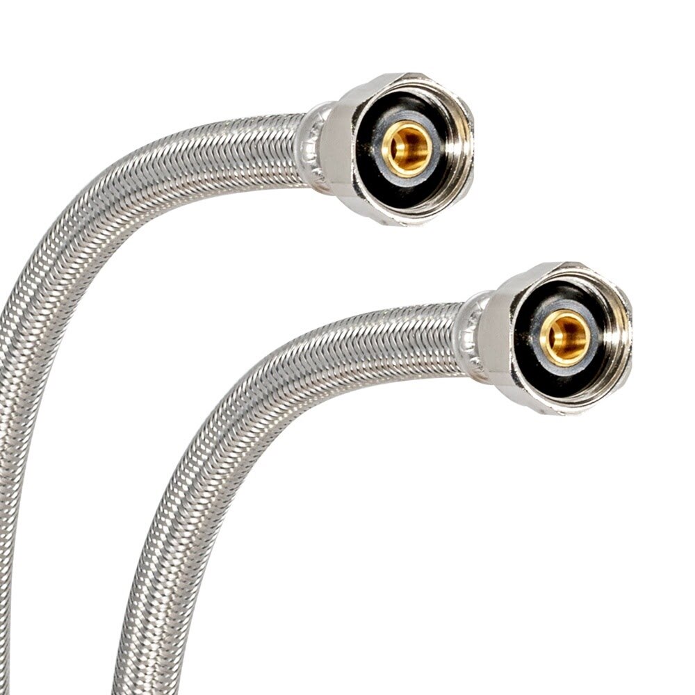 Eastman 48075 3/8 in. Compression x 3/8 in. Compression 20 in. Braided Stainless Steel Faucet Connector - 3