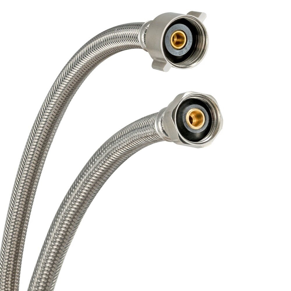 Eastman 48084 1/2 in IPS x 7/8 in Ballcock x 12 in Braided Stainless Steel Toilet Supply Line - 3