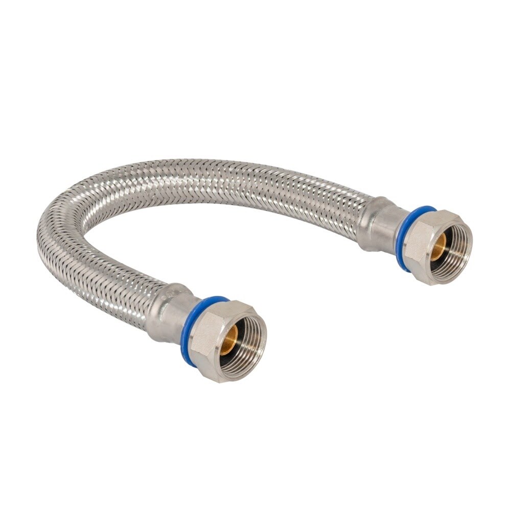 Eastman 48251 18 in Braided Stainless Steel PVC Water Heater Connector 3/4 in FIP x 3/4 in FIP Swivel