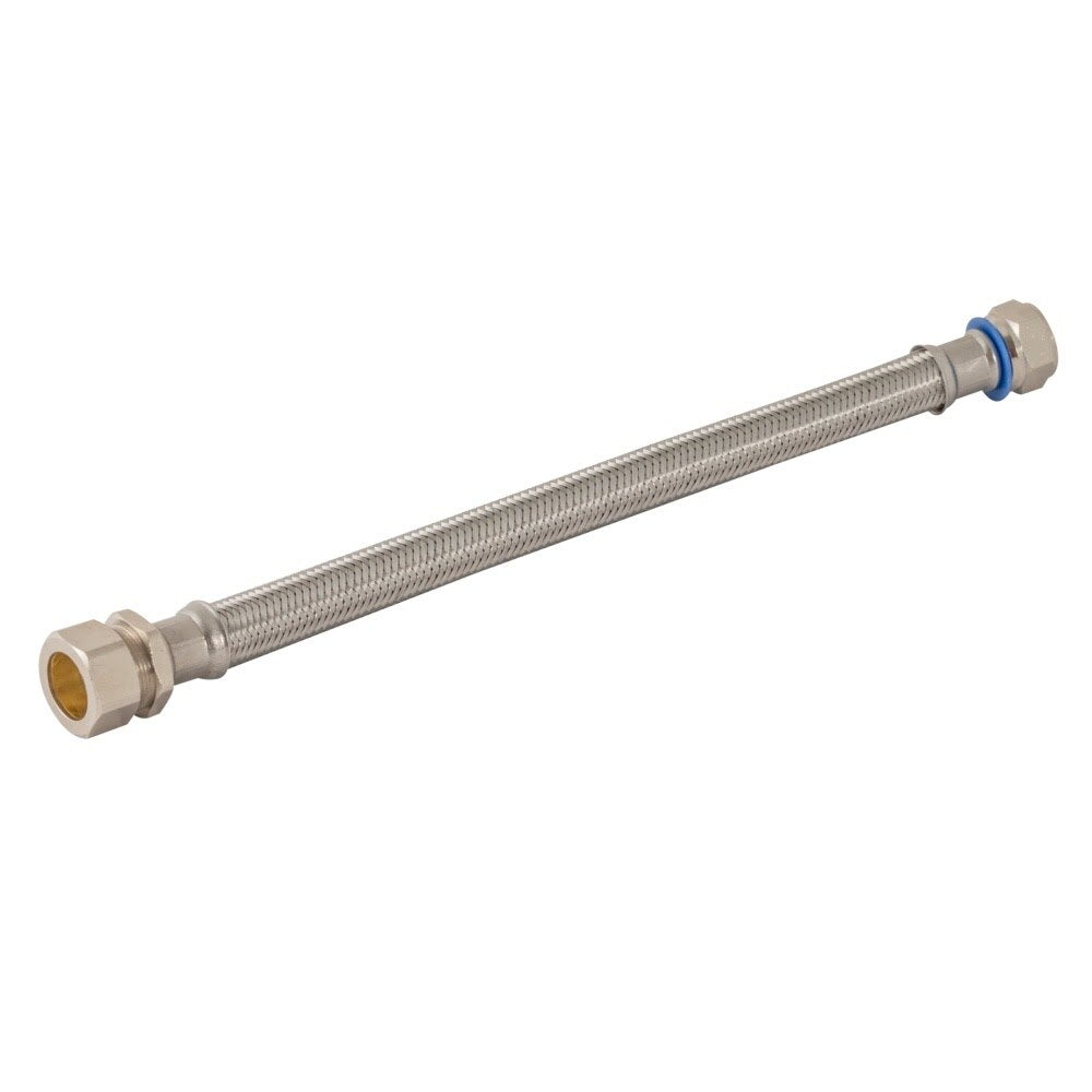 Eastman 48257 18 in Braided Stainless Steel Water Heater Connector 3/4 in FIP x 3/4 in Compression - 2