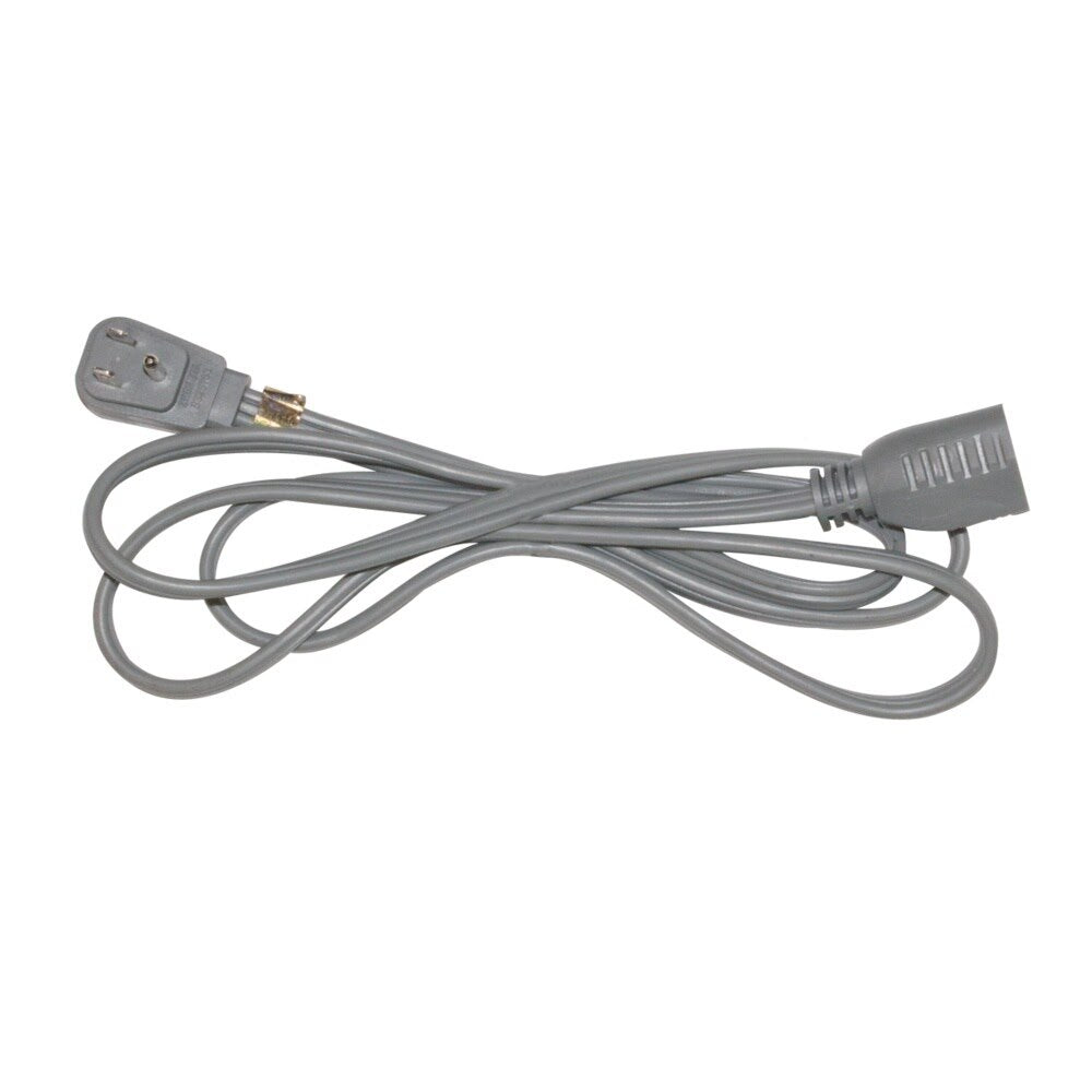 Eastman 60628 6 ft Gray 3 Prong Appliance Extension Cord for Refrigerators 15 Amp 120 Volt