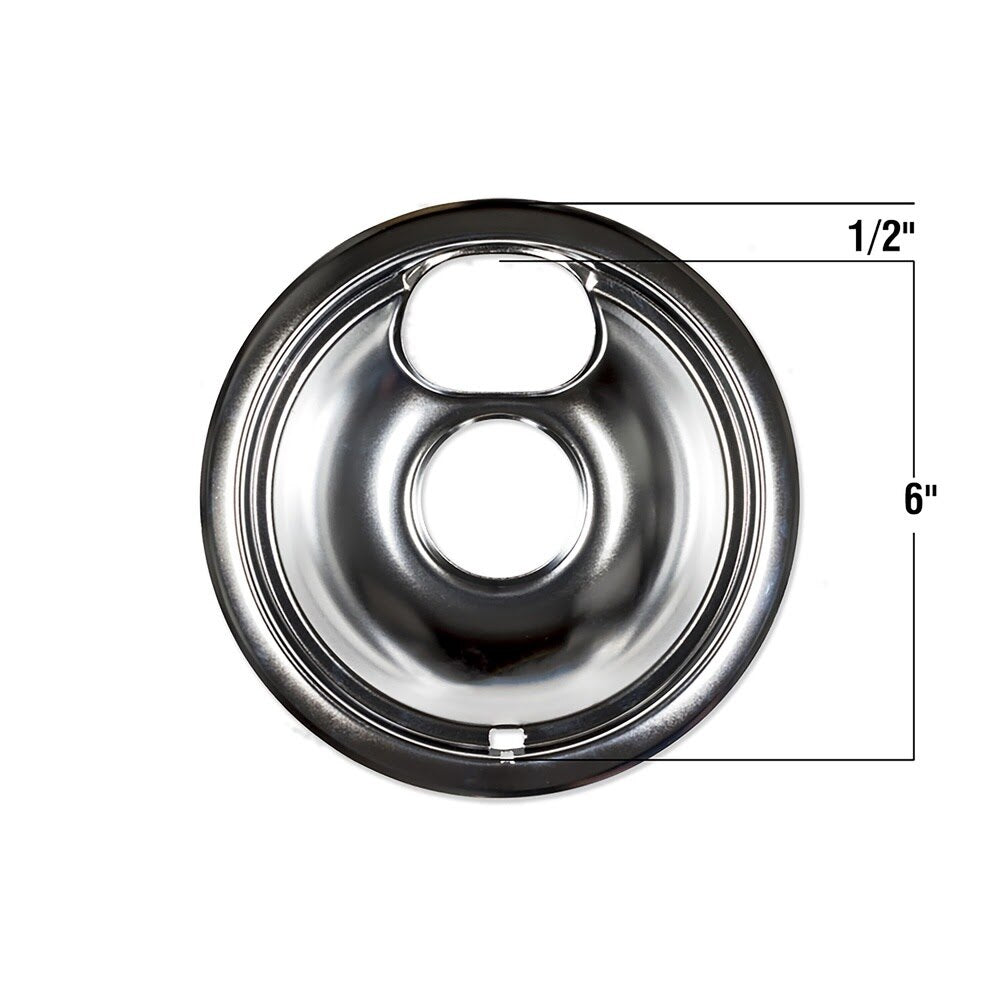 Eastman 60752 6 in Universal Range Reflector Bowl for Electric Ranges - 3