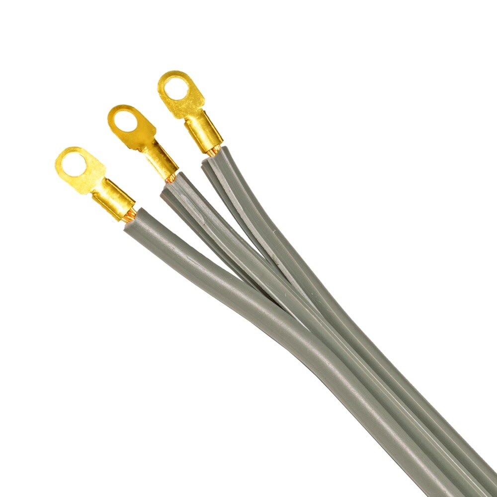 Eastman 61269 6 ft. 3-Prong 40 Amp Range Cord with Ring Terminals and Strain Relief Clamp - 2