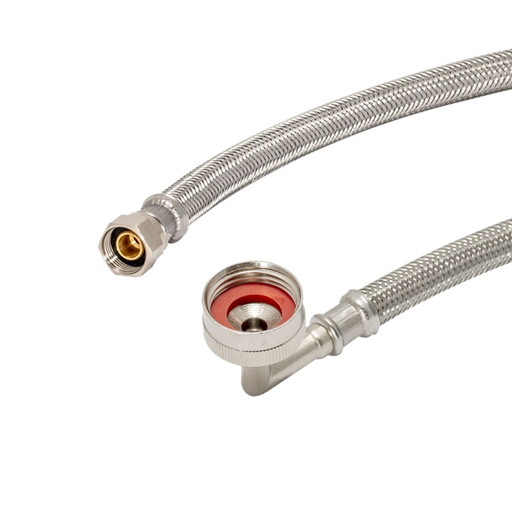 Eastman 98552LA Braided Stainless Steel Dishwasher Installation Kit with Elbow and 6 ft. Cord - 2